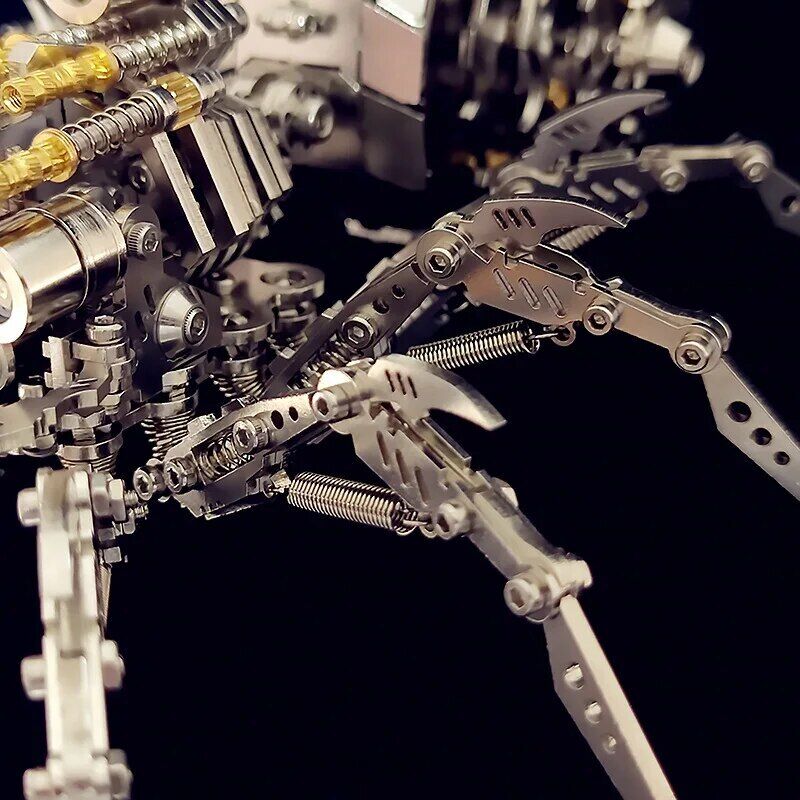 3D Metal Model Kits Spider Light Up Adult Punk Steampunk Mechanical Building Kit