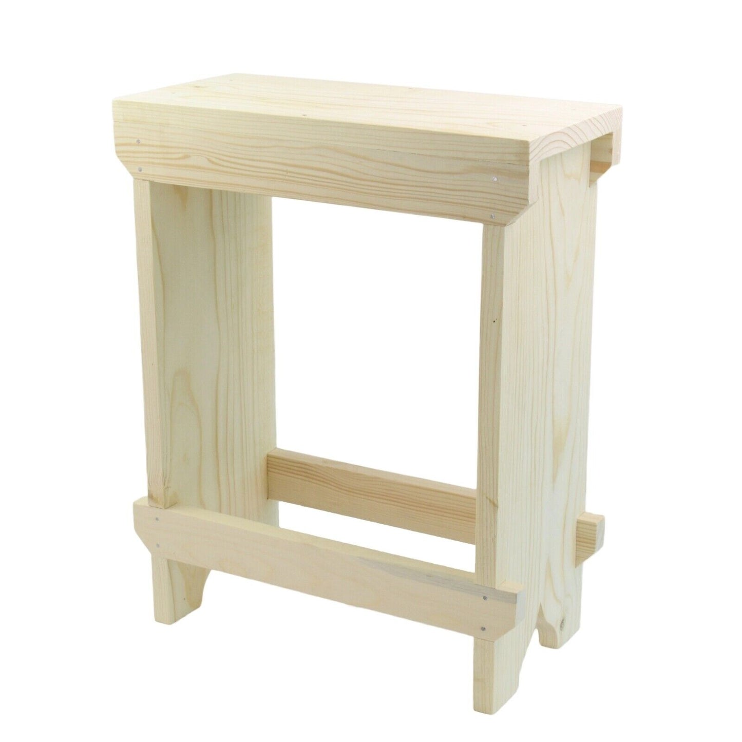 Handmade Rustic Primitive High Chair Breakfast Kitchen Bar Stool Seat Shabby