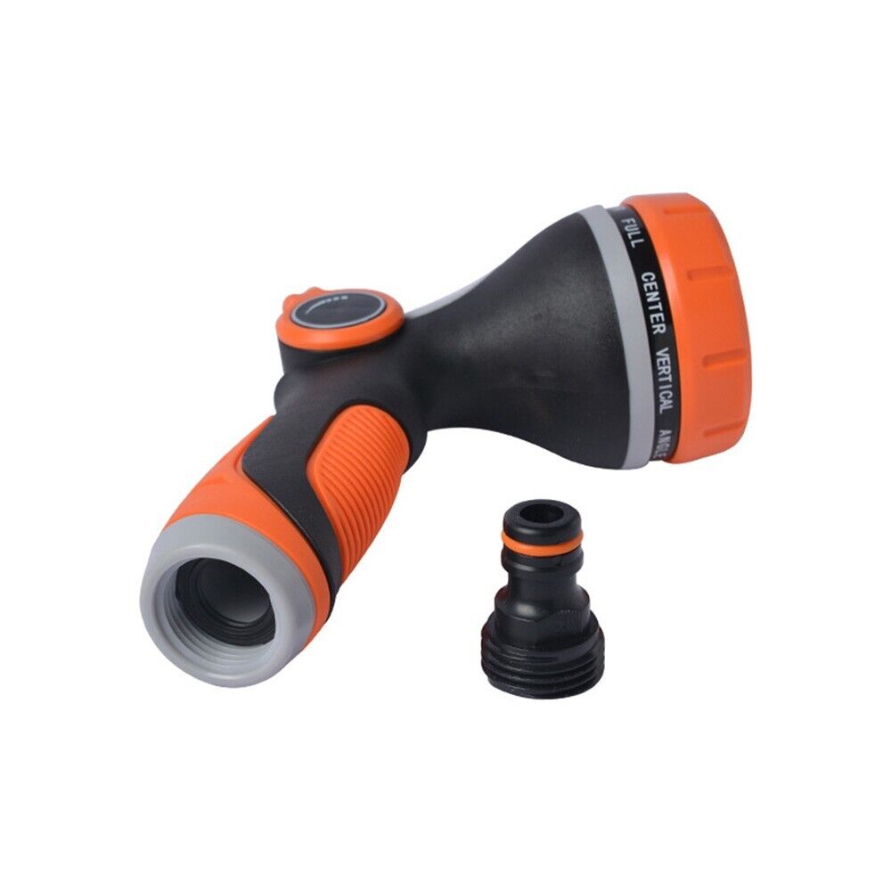 Garden Watering Hose Pipe Spray Gun 10 Patterns Soft Handle Car Washing Pets