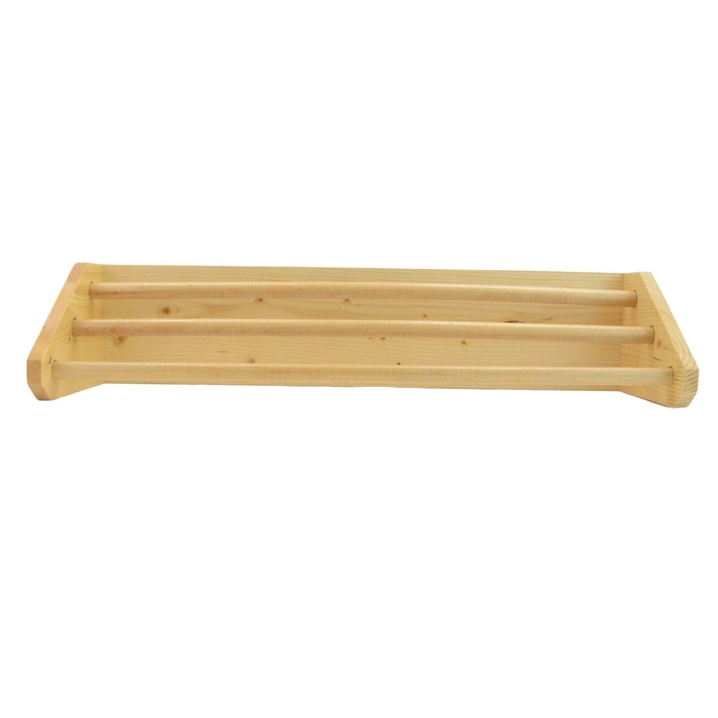 Large 3 Tier Bathroom Towel Rail, Bathroom Wooden Towel Rack Handmade Storage