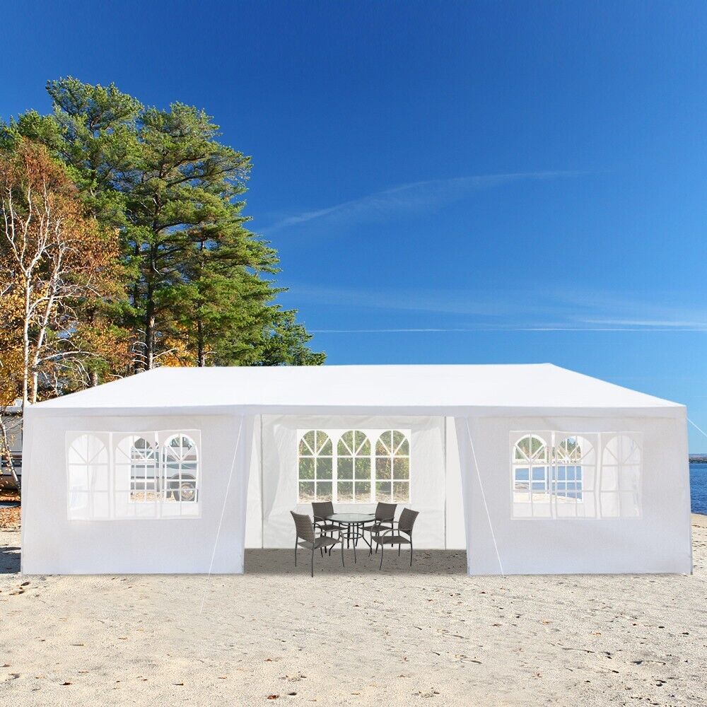 3M X 9M Heavy Duty Gazebo Garden Wedding Marquee Canopy Party Tent Shelter