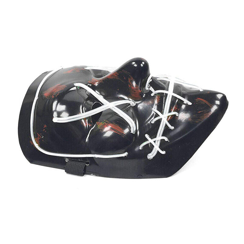 Light Up Purge Horror Full Mask Led Mask Halloween Fancy Dress Scary Costume
