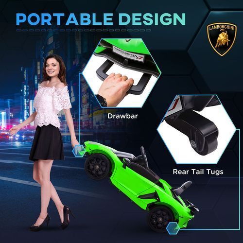 Lamborghini Veneno Licensed Electric Ride-on Car w/ Remote- Gree /Yellow/ Red
