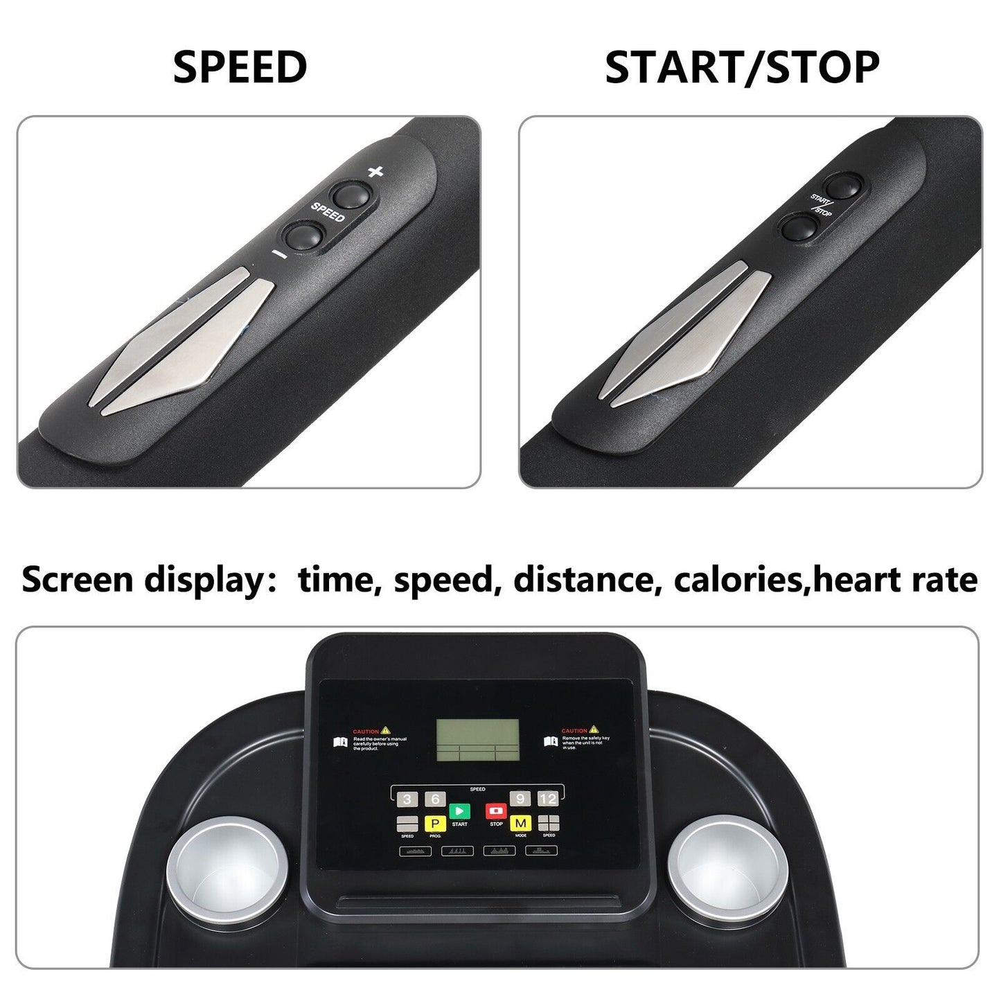 Treadmill Running Adjustable Electric Bluetooth Speakers Folding Machine