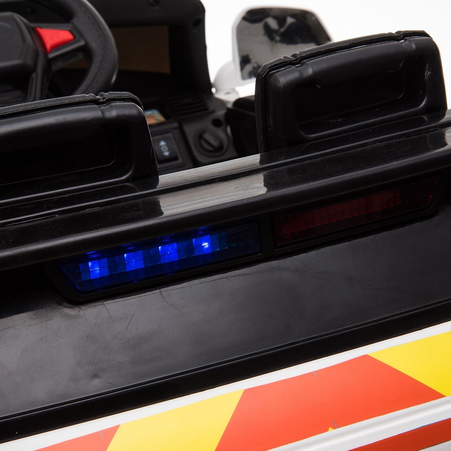 Electric 12V Car for 3-8 Year Kids Police Ride On SUV Car w/Remote/Music/Lights