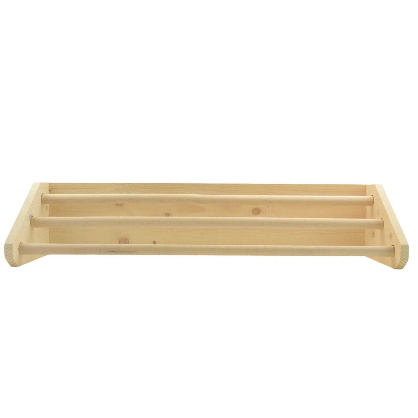 Large 3 Tier Bathroom Towel Rail, Bathroom Wooden Towel Rack Handmade Storage