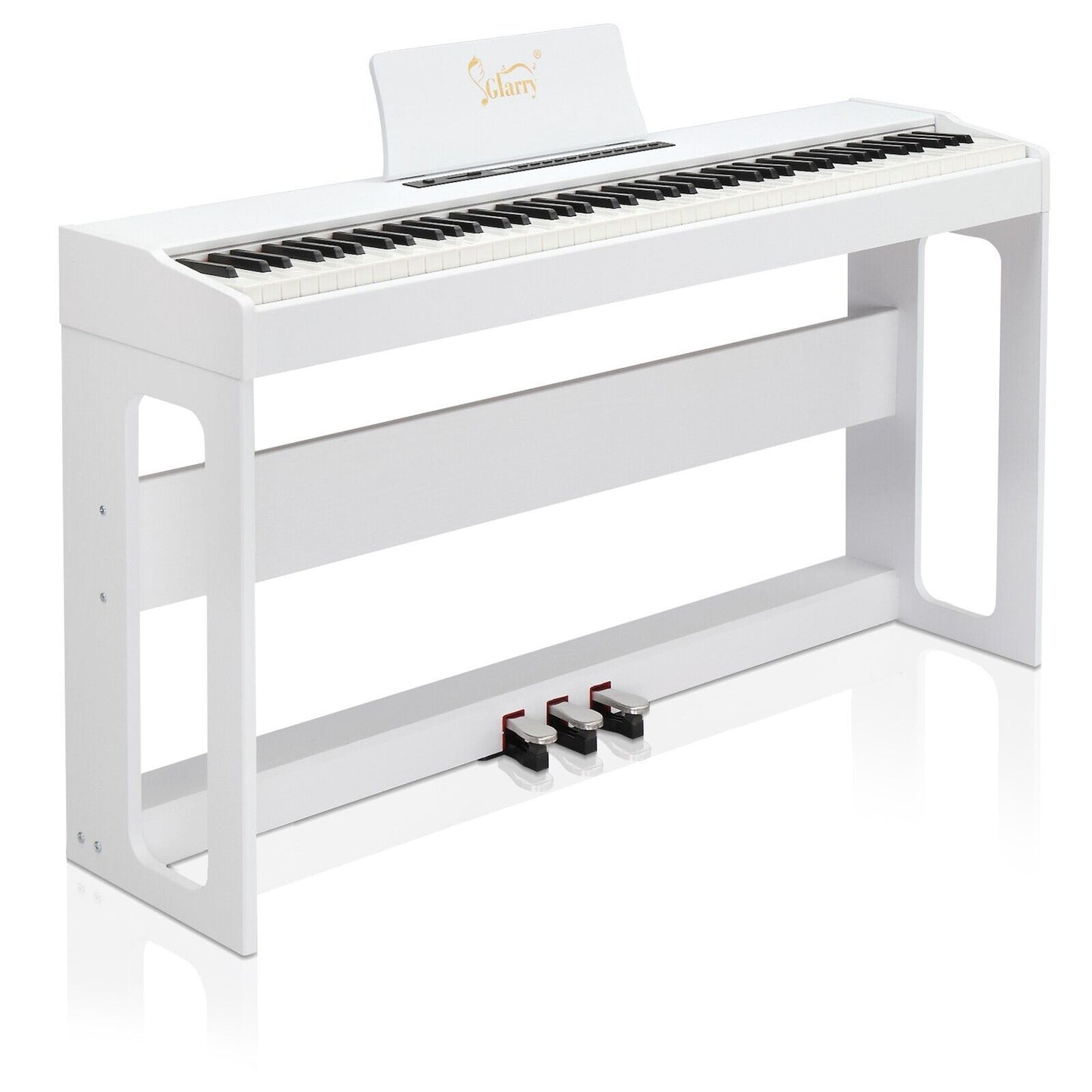 Glarry GDP-104 88 Key Full Weighted Keyboards Digital Piano with Stand Xmas Gift