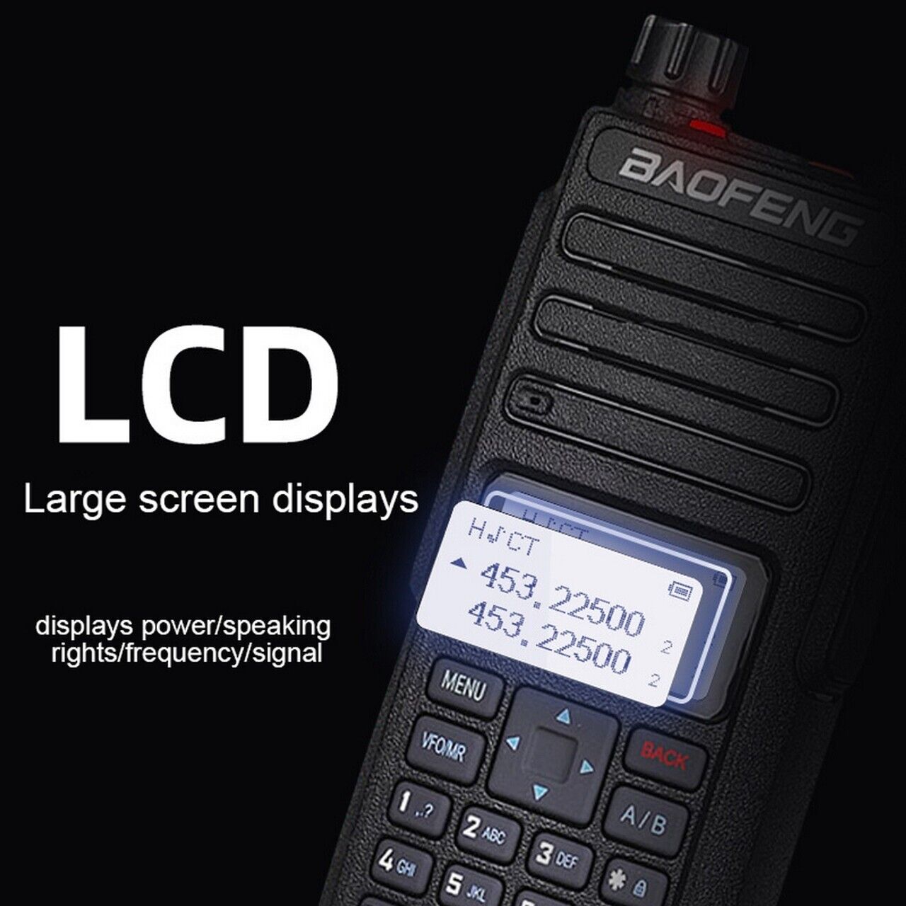 Baofeng BF-H6 10W High Power Walkie Talkie UHF/VHF Long Range Radio + Earpiece