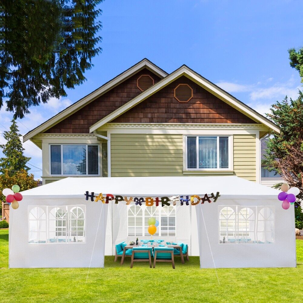 3M X 9M Heavy Duty Gazebo Garden Wedding Marquee Canopy Party Tent Shelter