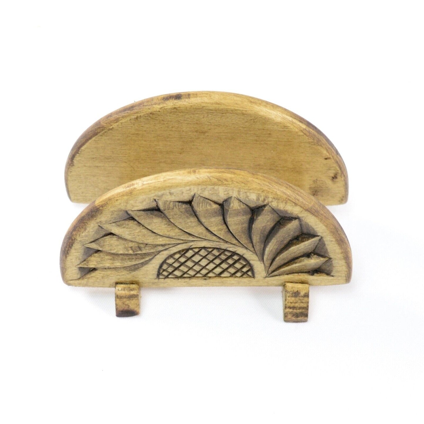 Napkin Holder Hand Carved Unique Decorative Freestanding Home Tissue Dispenser