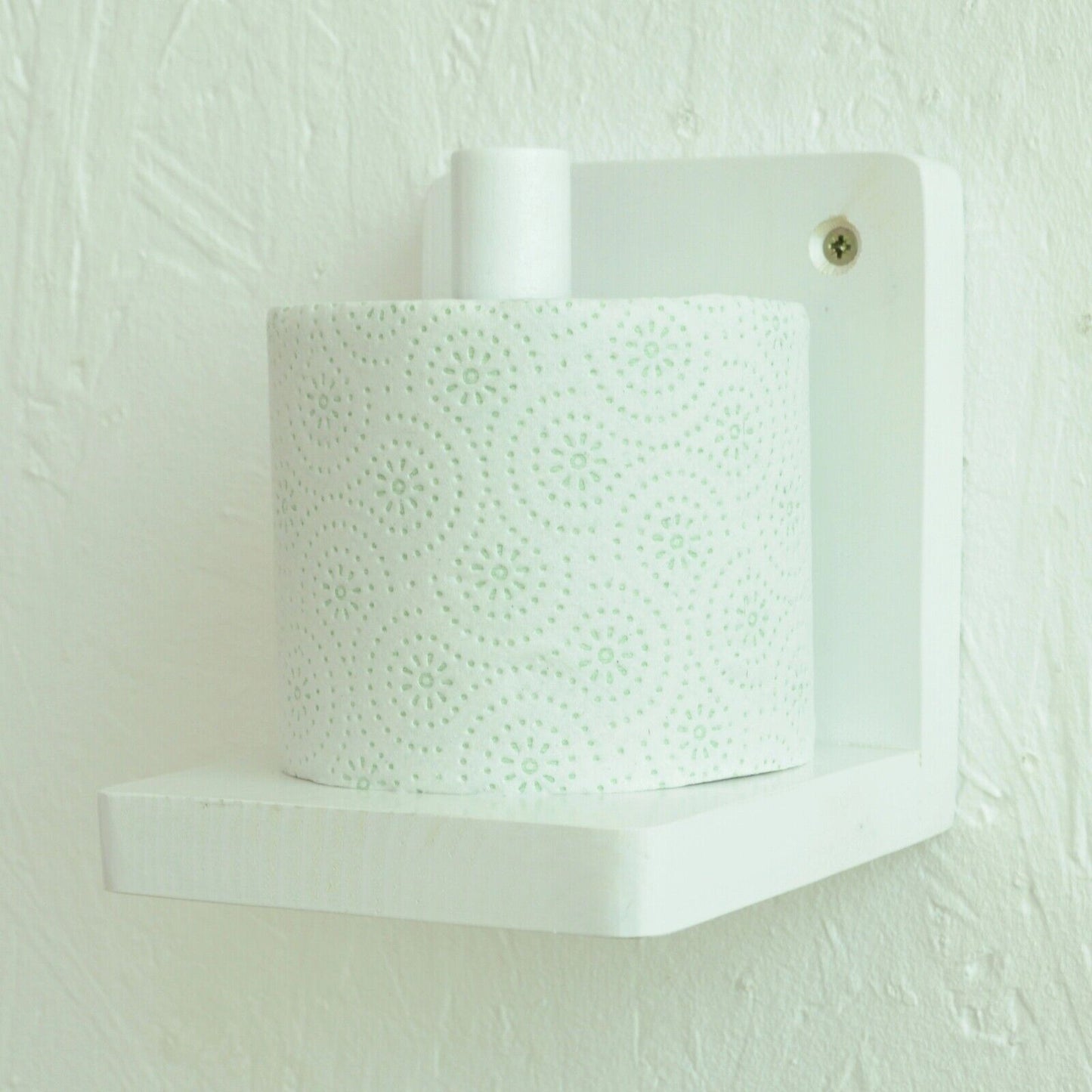 Wooden Toilet Loo Roll Holder Tissue Storage Wall Mounted Unique Accessory