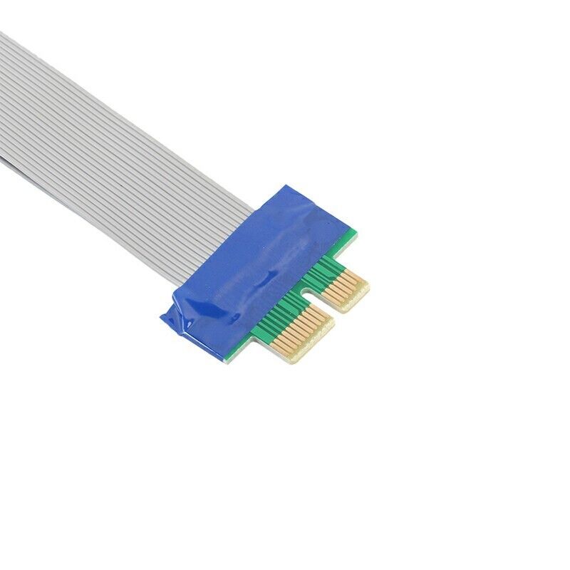 PCI-E 1X Slot Riser Card Extender Extension Ribbon Flex Cable PCI-Express Lead
