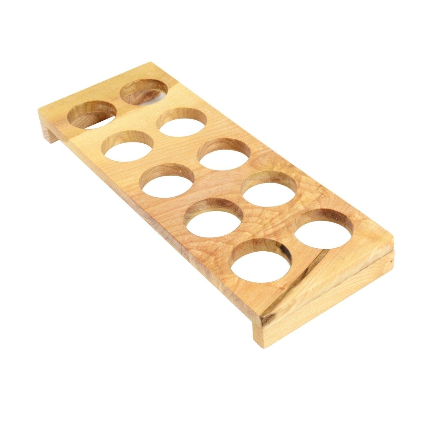 Wooden Egg Holder Home Decor Kitchen Storage Rack Display 12 Eggs Handmade