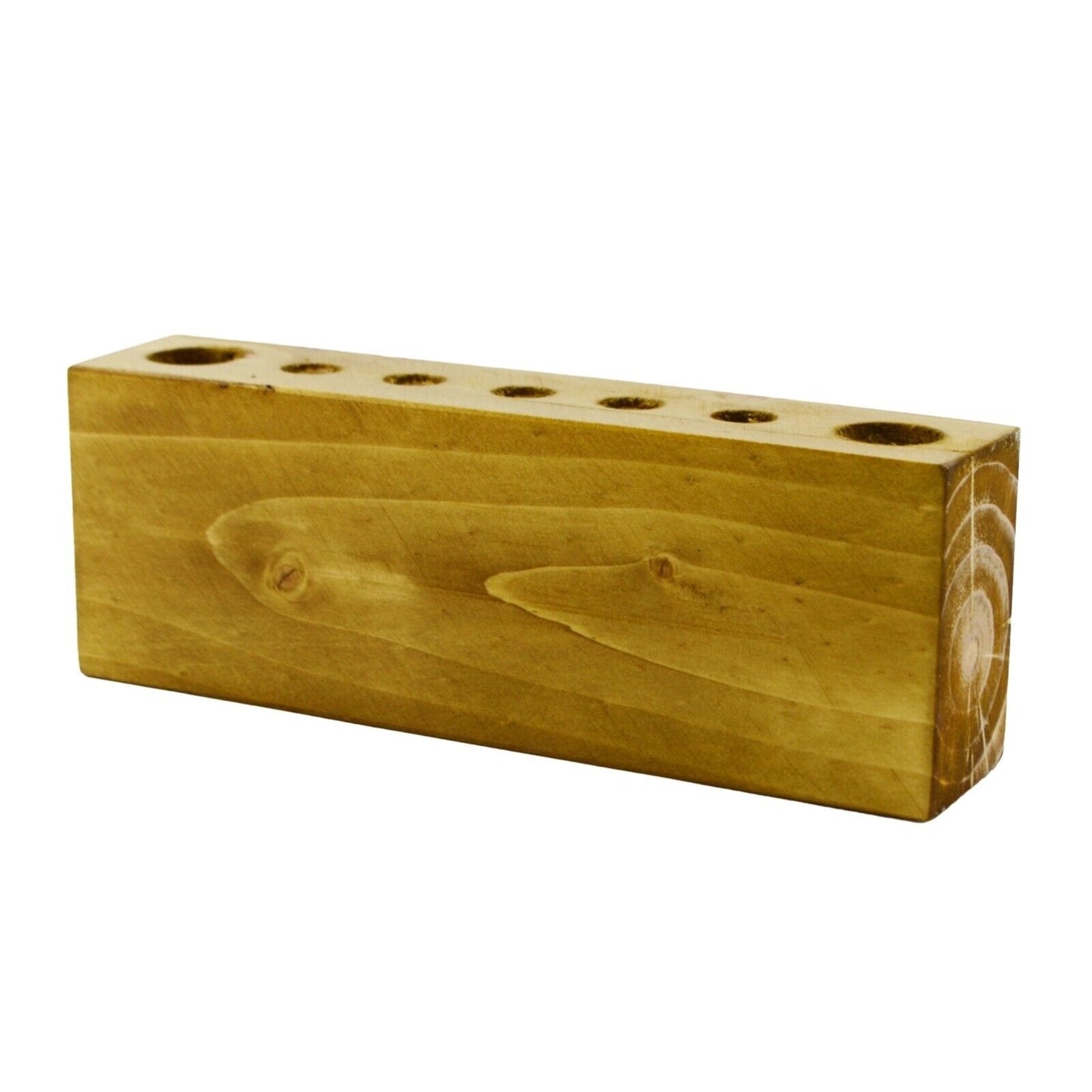 Wooden Pen Pencil Storage Holder Handmade Rustic Table Desk Organizer Tidy