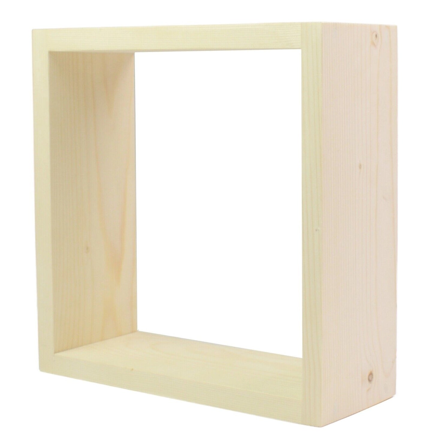 100% Solid Wood Floating Cube Shelves Wall Hanging Storage Display Deco Shelving