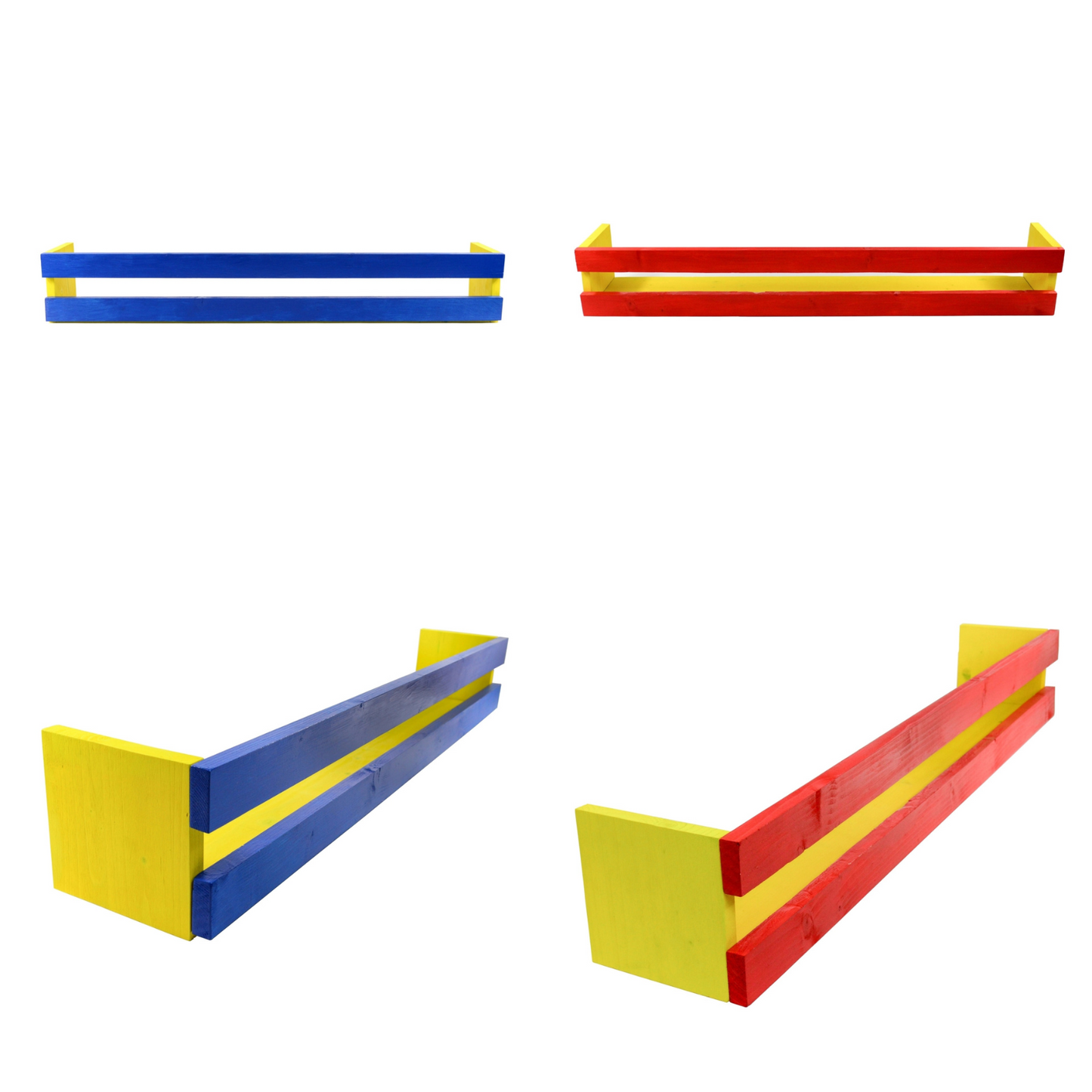 Kid's Toy Storage Unit Eco Friendly Handmade Children's Bedroom Wall Shelves