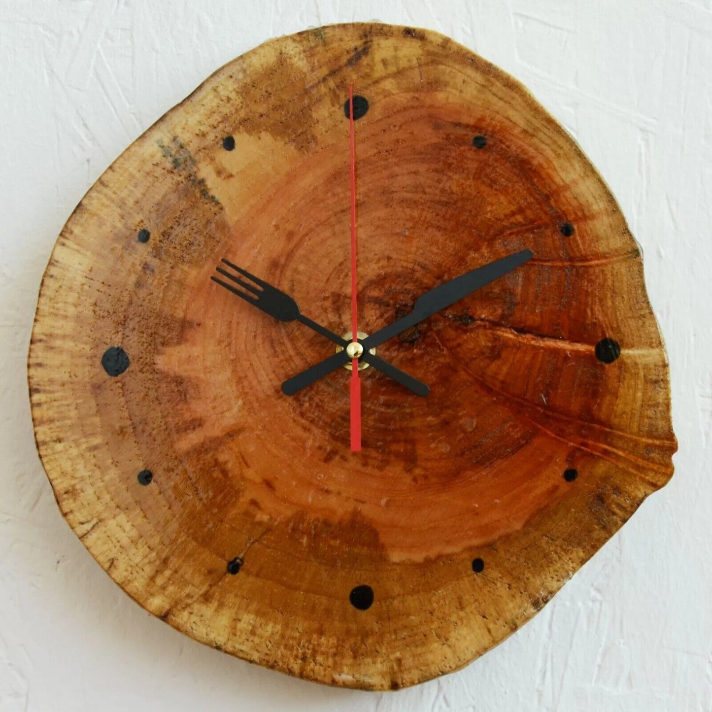 Unique Wall Clock Handmade Wooden Rustic Shabby Unusual Decor Home Clocks Gift