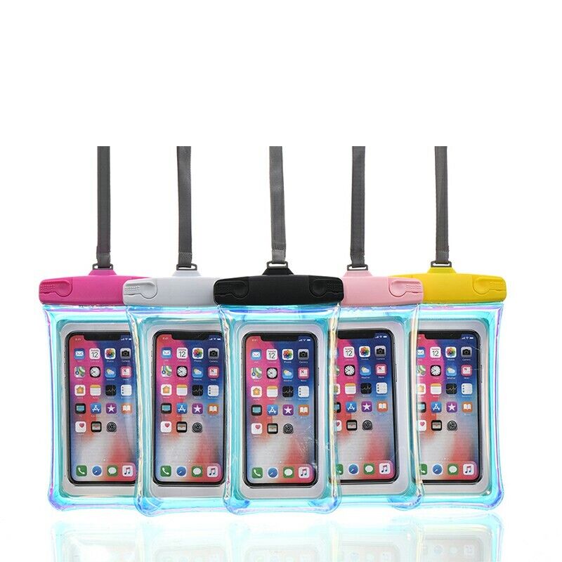 7.2 inch Universal Waterproof Phone Pouch Glowing Bag Multiple Colours