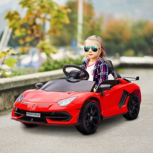 Lamborghini Veneno Licensed Electric Ride-on Car w/ Remote- Gree /Yellow/ Red