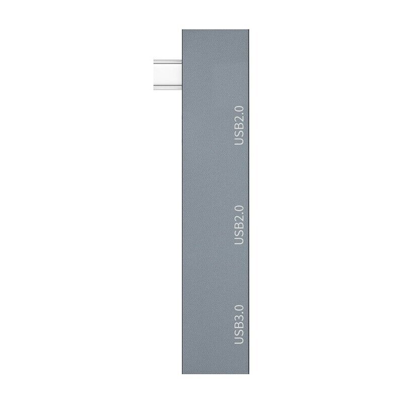USB 3.0 Ultra Slim 4 Port Hub - Type A/C to 1 USB 3.0 + 3 x USB 2.0 Metal Shell