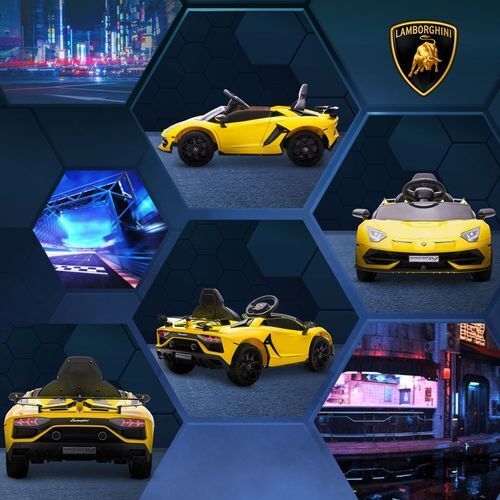 Lamborghini Veneno Licensed Electric Ride-on Car w/ Remote- Gree /Yellow/ Red