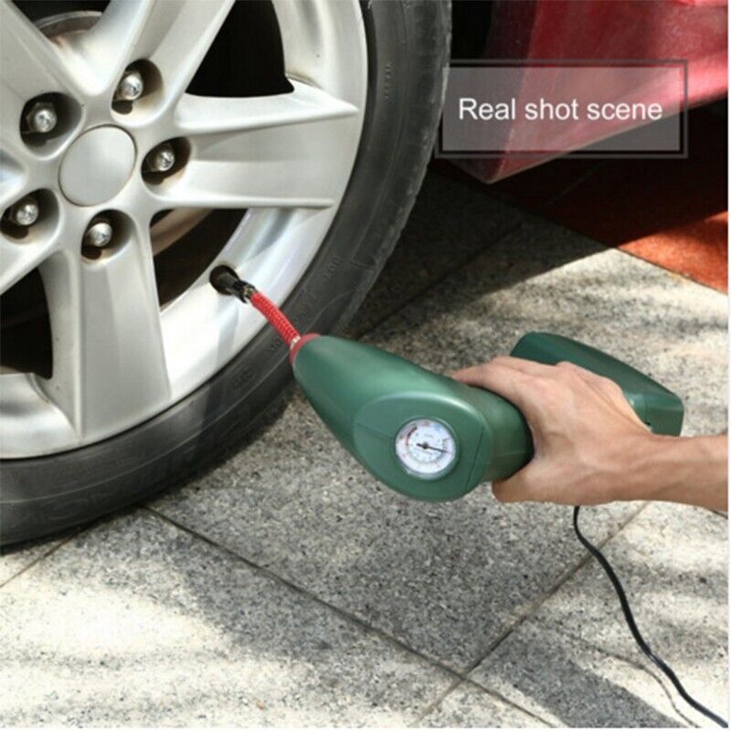 Air Quick Automatic Tyre Inflator Car Compressor Pump Bike 14FT Long Cable 12V