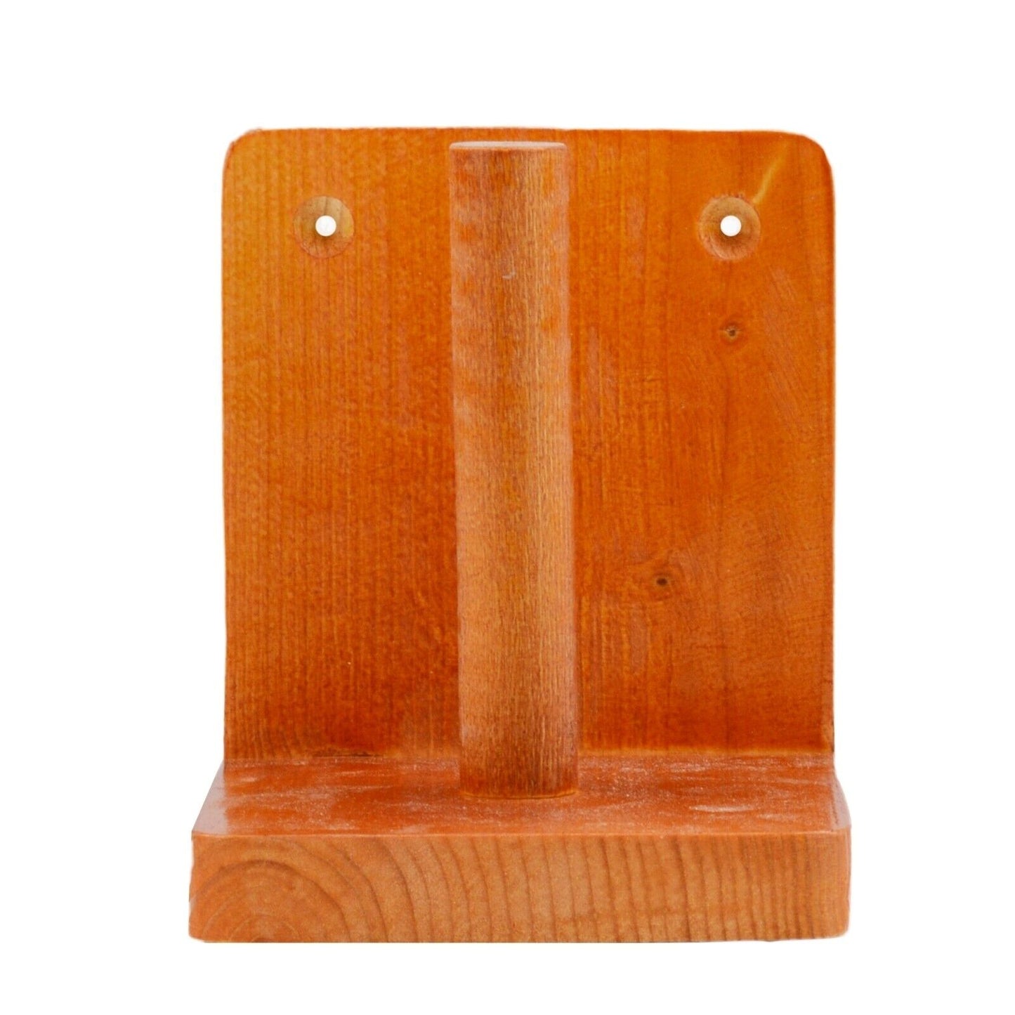 Wooden Toilet Loo Roll Holder Tissue Storage Wall Mounted Unique Accessory