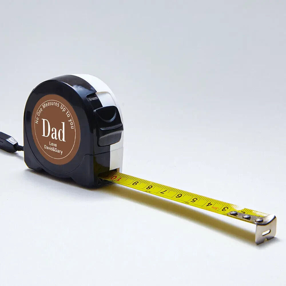 Fathers Day Gift For Dad Personalised Tape Measure Tool Birthday Gift