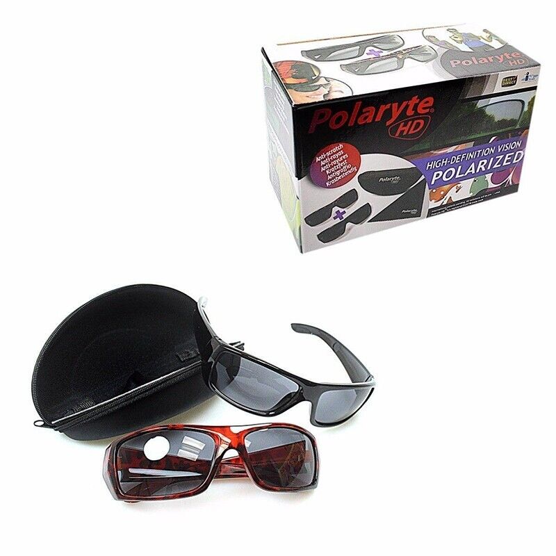 2 X Polaryte HD Sunglasses Stylish UV Protection Sunglasses Accessory UK