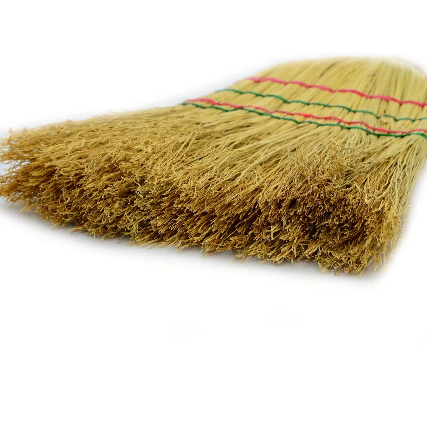 Traditional Corn Broom Besom Long Handled Sweeping Brush Yard Straw Garden