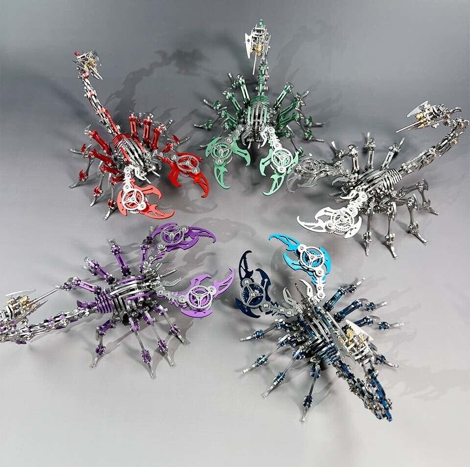3D Puzzle Scorpion Steampunk Mechanical Creature Assembly Model Kit Adult Gifts