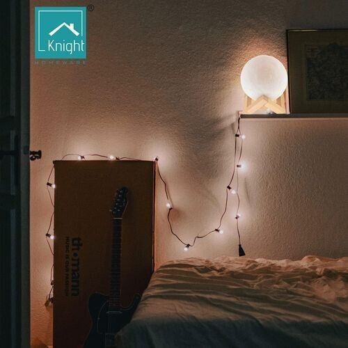 3D Moon Night Light Romantic 16 Colors LED Bedside Touch Lamp USB With Remote