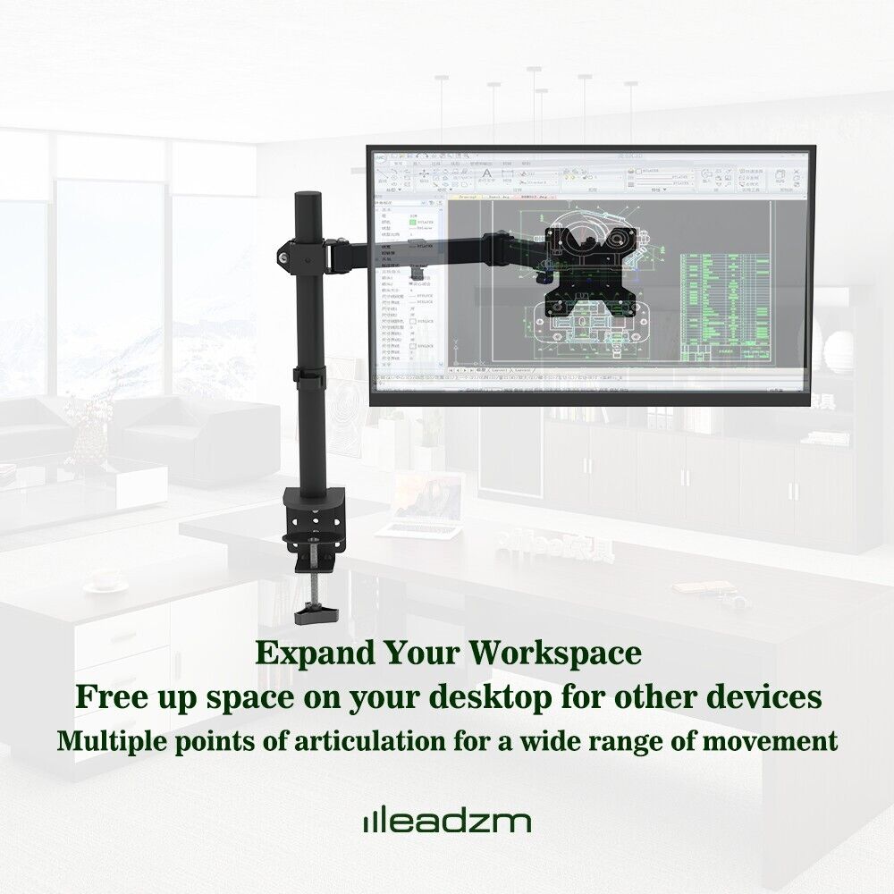 TV Stand Bracket DeskTop Monitor Table Moveable Rotatable For 13-27 inch TV