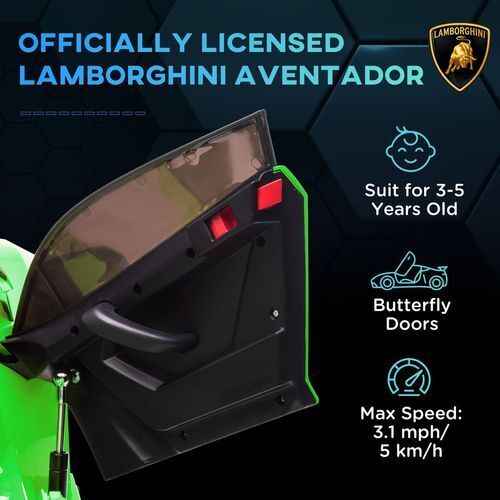 Lamborghini Veneno Licensed Electric Ride-on Car w/ Remote- Gree /Yellow/ Red