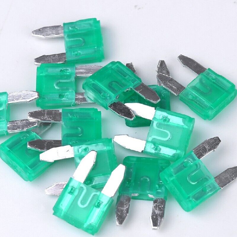 120Pcs Mini Blade Fuses Boxed Assorted Car Van Bike Fuse Set 5 10 15 20 25 30A