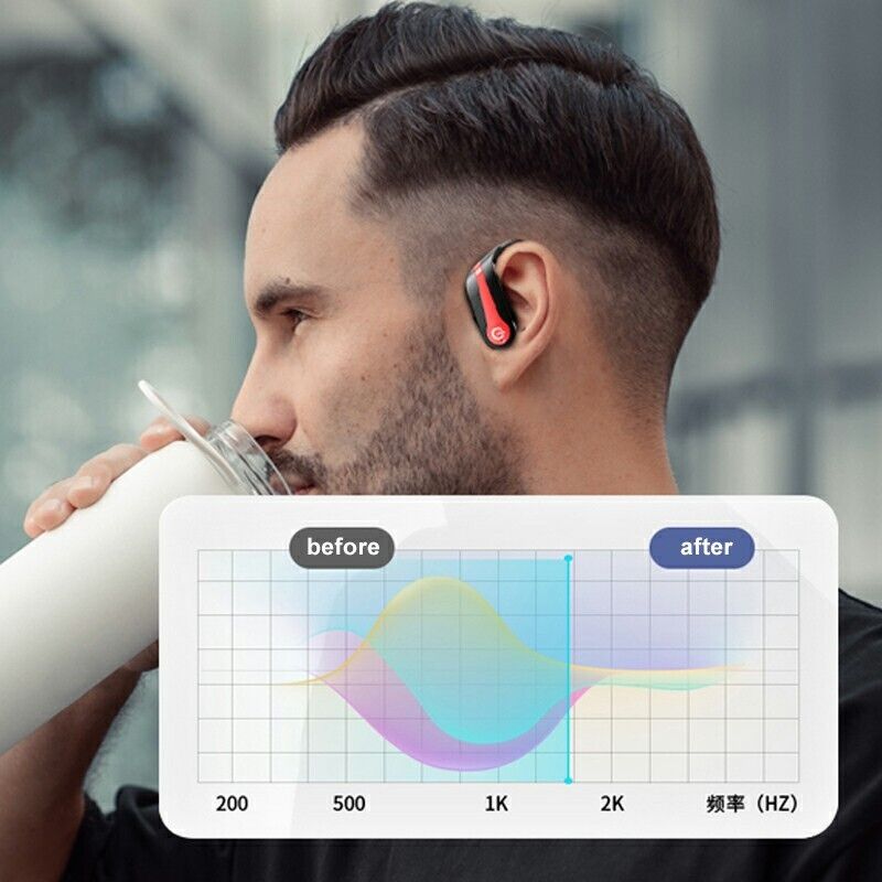 Q63-3 TWS Bluetooth 5.3 Digital Display Touch Ear Hook Earphone 3 Choice Colour