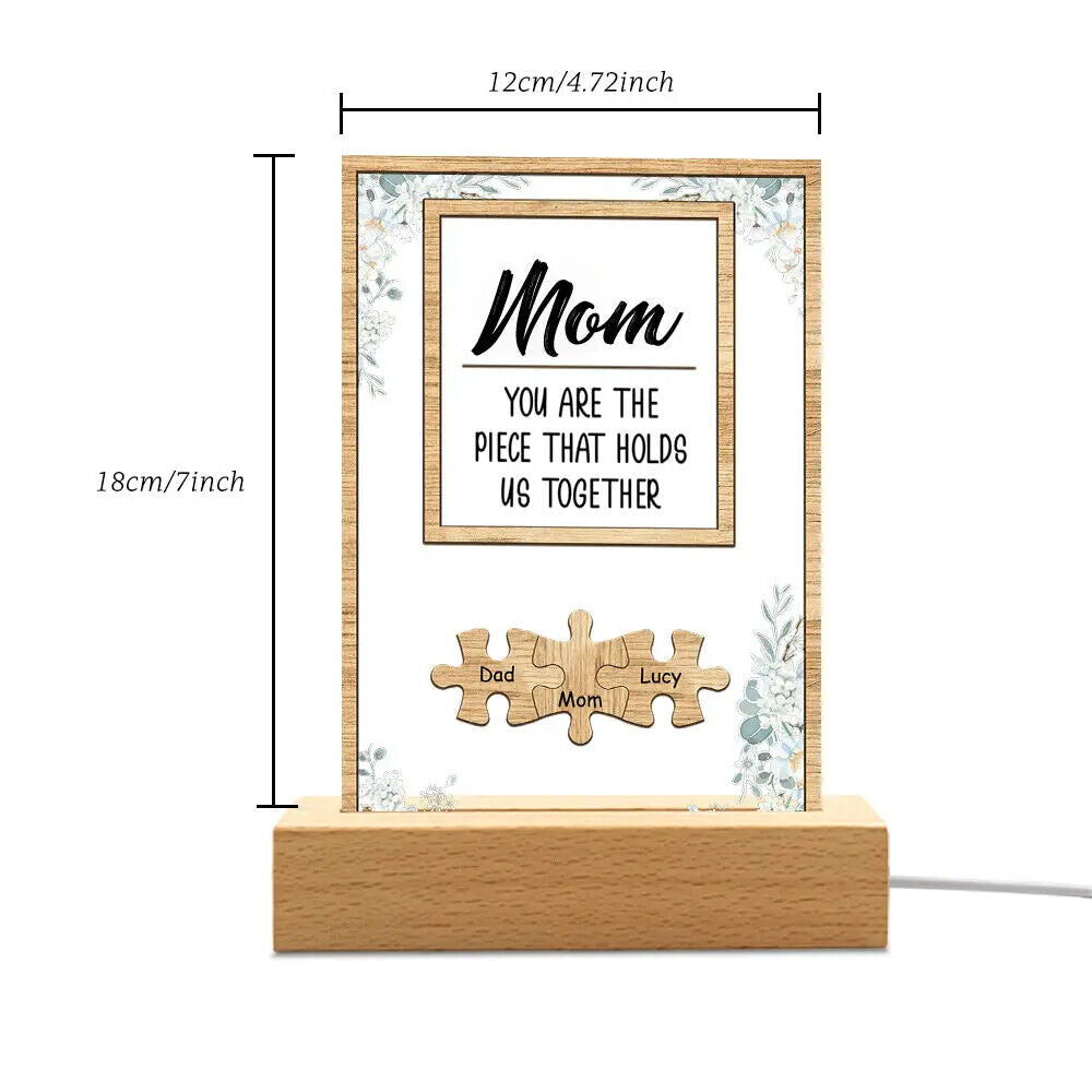 Personalised Puzzle Pieces Name Dad You Are the Piece that Holds Us Together