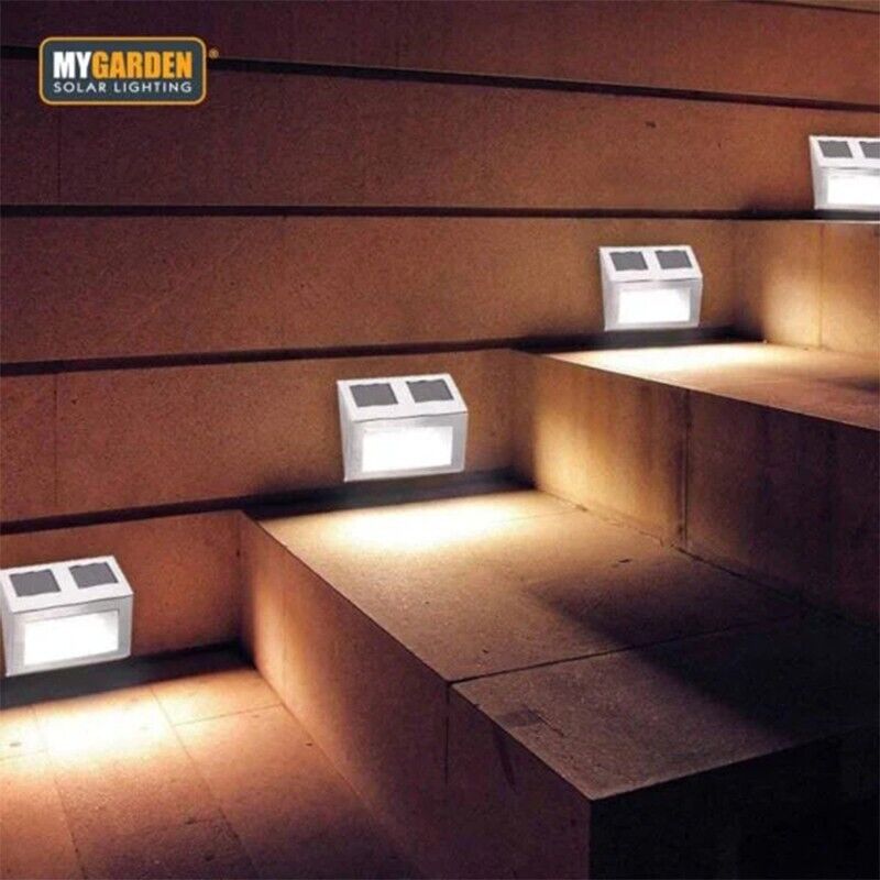 2Pack Solar Wall Lights Super Bright Fence Light OutdoorGarden Garage Front Door