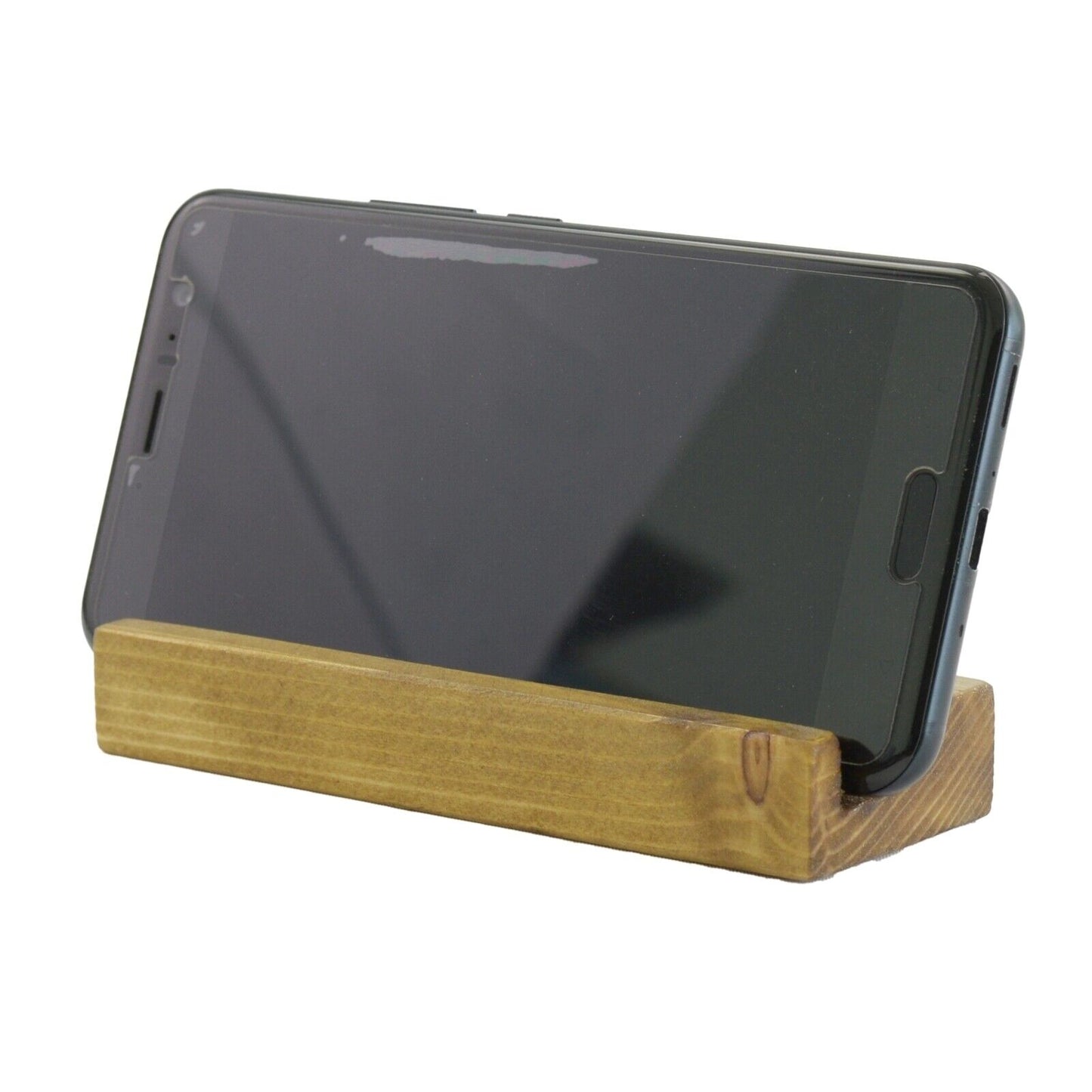 Universal Lazy Desk Stand Mobile Phone Tablet Holder Portable Natural Wooden