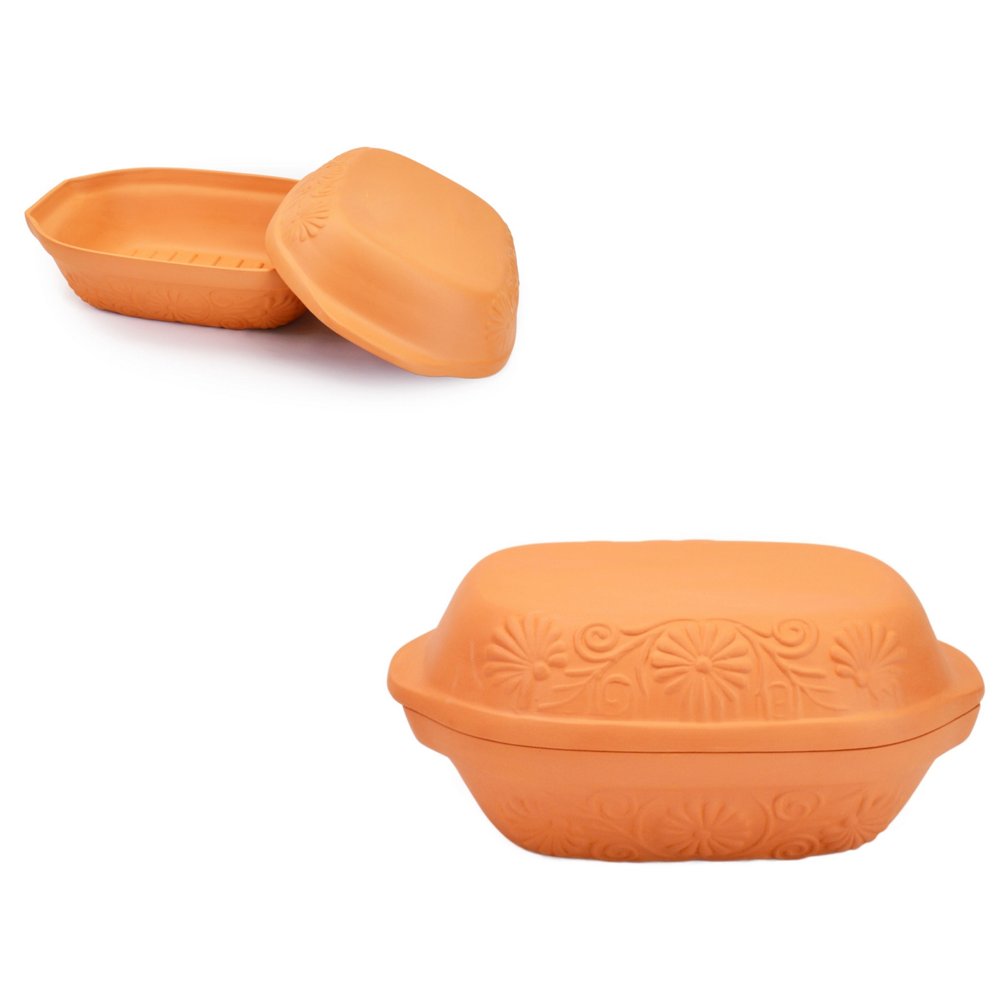 5L AGNES terracotta Dish Clay oven dishes ROMAN tapas dinner plates Handmade