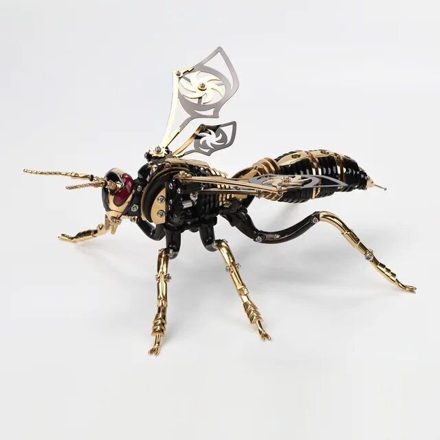 3D Metal Model Kits Wasp Moving Parts Adult Steampunk Mechanical Building Kit