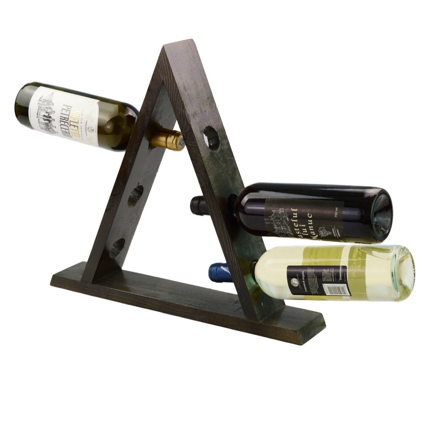 Wooden Triangle Wine Rack/Creative Home Wine Holder Shelf Cabinet/Bottle Rack
