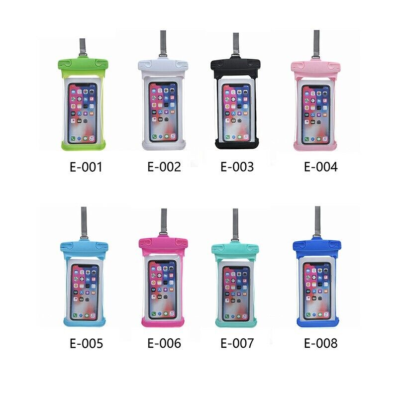 7.2 inch Universal Waterproof Phone Pouch Glowing Bag Multiple Colours