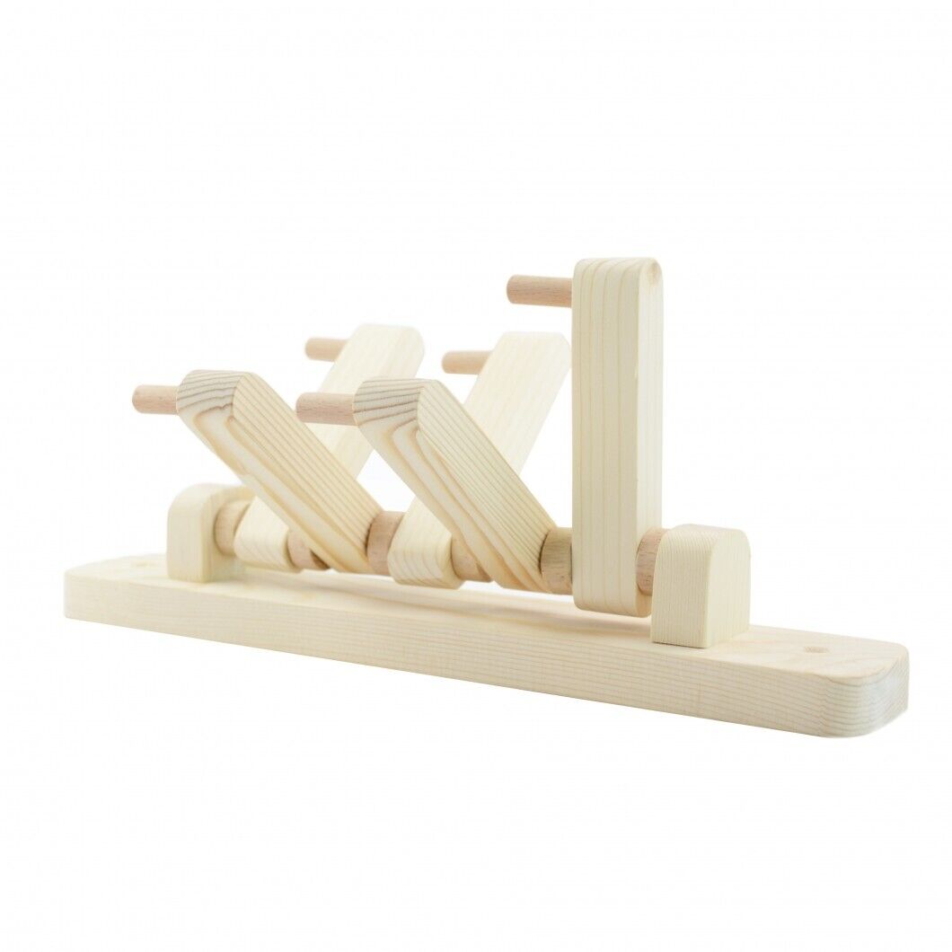 Wooden Coat Rack Mounted Space Saving ECO Friendly Handmade Hook 5 Hooks