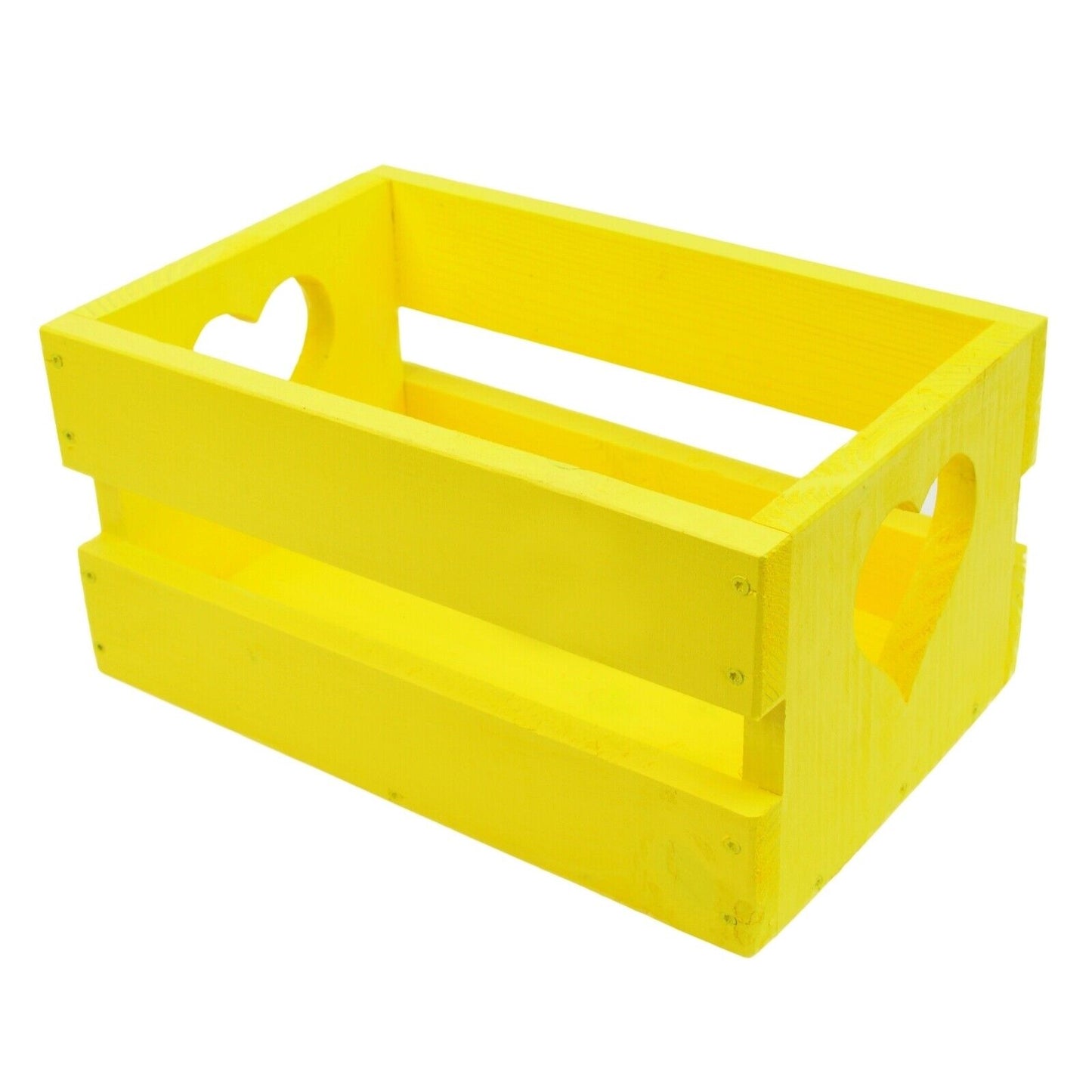 Heart Shaped Box Wooden Fruit Wine Storage Crate Unique Home Decor Organiser