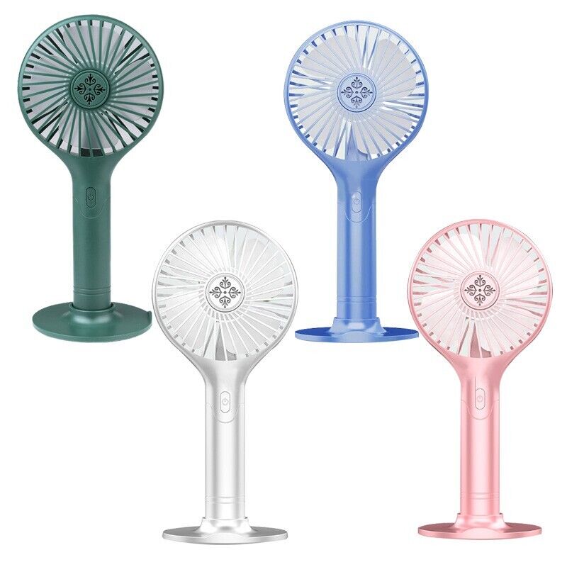 Portable Hand-held Folding Cooling Desk Fan Mini Cooler USB Charging Long Lastin