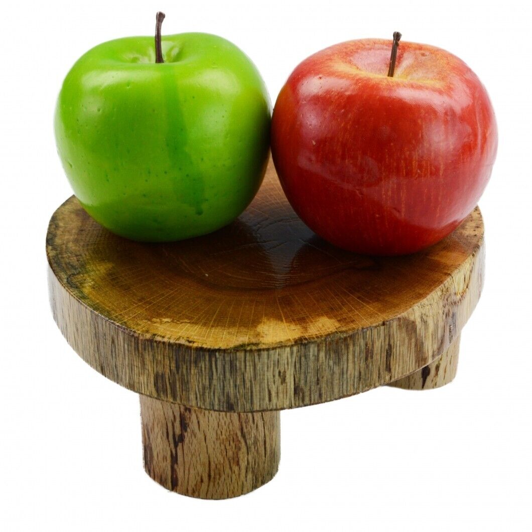 Handcrafted Natural Cake stand Wooden Slice Fruit Cupcake platform Cake Display