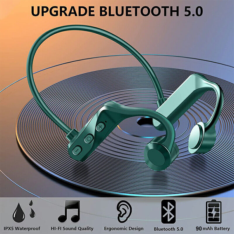 Conduction Earphones Wireless Bluetooth Headset Sport Waterproof Headphones