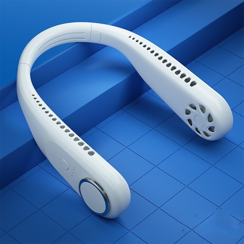 Bladeless Neck Fan Neck Air Conditioner Cooling Wearable Fan for Outdoor, Campin