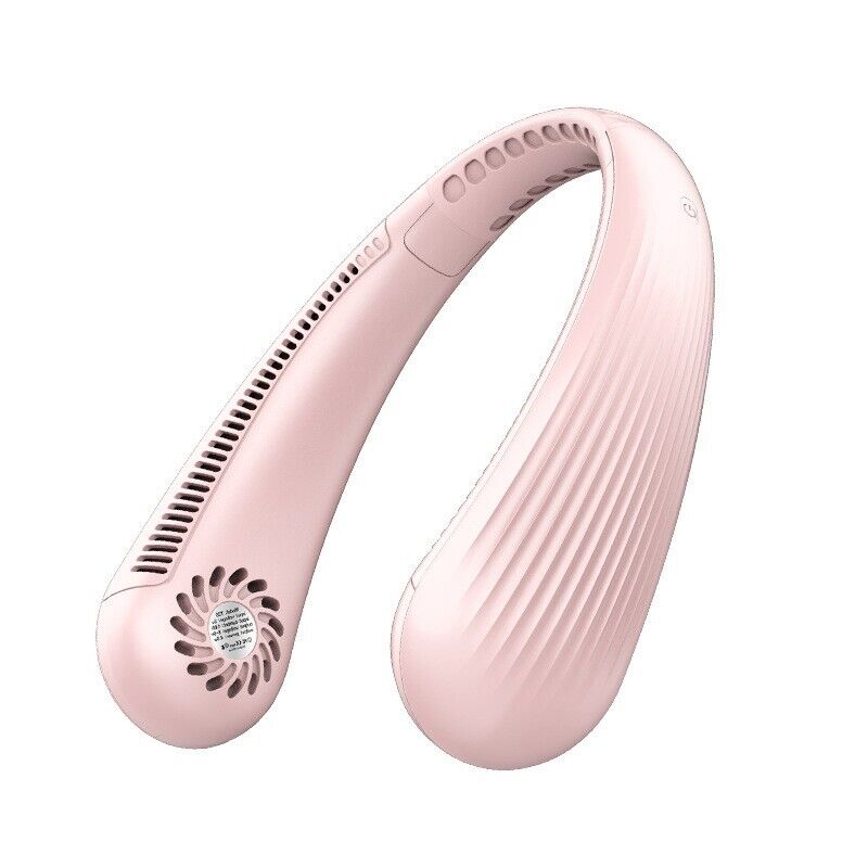 Portable Hanging Neck Fan Bladeless Hands Free Fan with 3 Speeds Rechargeable